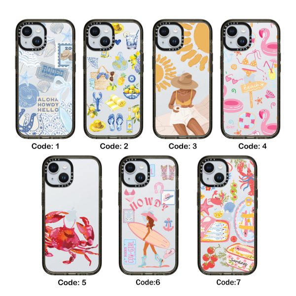 قاب موبایل سفارشی شفاف | summer collection