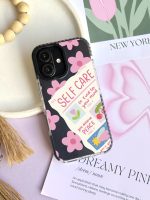 قاب موبایل سفارشی شفاف | self care - تصویر 3