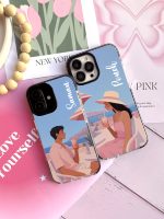 قاب موبایل سفارشی شفاف | Pink couple - Image 3
