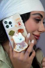 قاب موبایل آیفون کندل کریسمس سگ پاپی + پاپسوکت متحرک - Image 3