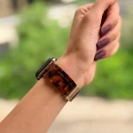 بند اپل واچ کائوچویی قهوه ای (کدC5086)